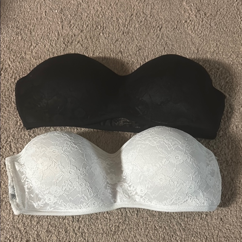 NYLORA Black and White Bandeau Intimates